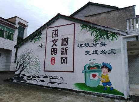 明光墙绘是现在流行的墙体广告