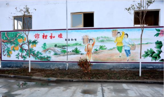明光乡镇文化墙 乡风文明焕发新活力