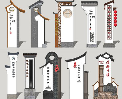 明光美丽乡村标识标牌有哪些分类？