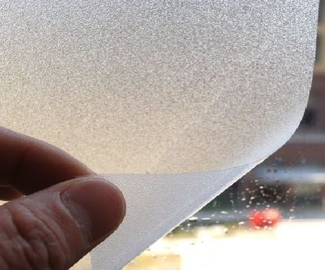 明光玻璃门外面粘广告用什么材料好？